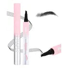 Lápiz de Cejas 4D Impermeable 2x1 | Efecto Microblading Natural